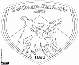 Escudo De Oldham Athletic Para Colorir E Imprimir