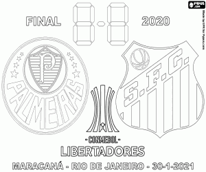 Palmeiras Santos Libertadores 2020 Para Colorir E Imprimir