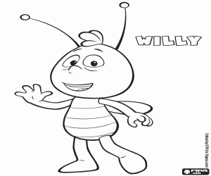 Willy O Grande Amigo De Maya Para Colorir E Imprimir